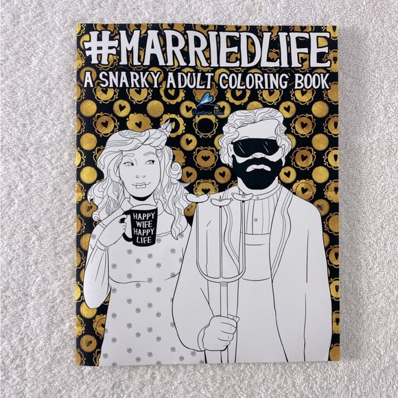 #MarriedLife A Snarky Adult Colouring Book - Picture 1 of 12
